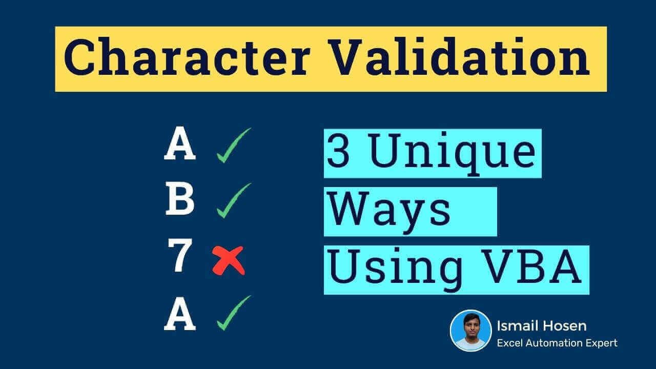 character validation